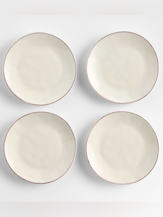 Crate&Barrel Other - New! Crate&Barrel White Ceramic Coaster - Set of 4